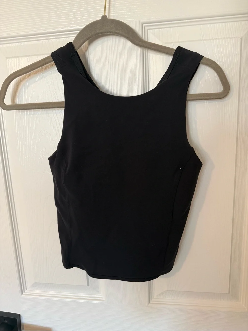 Lululemon black athletic cropped tank top | 4 / XS-S